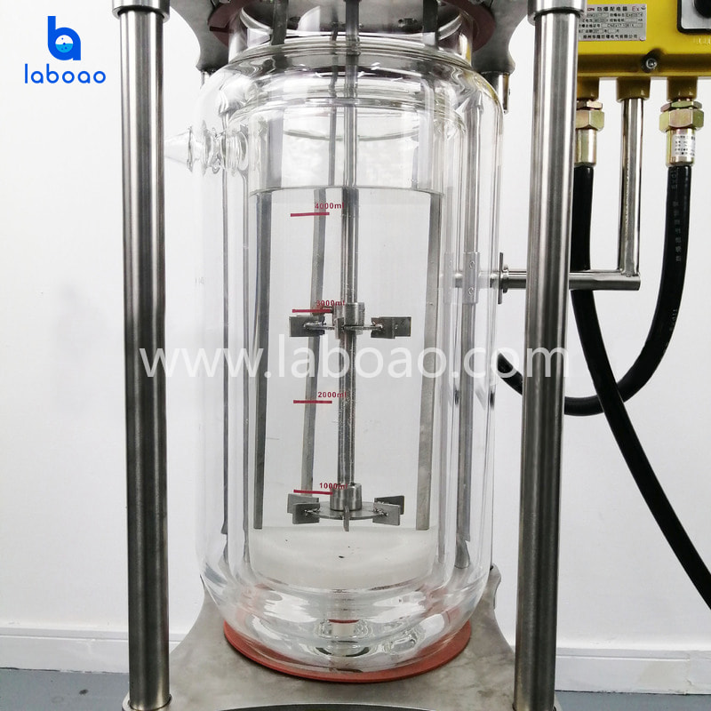 1-5L Explosion Proof Three Layer Jacketed Glass Reactor