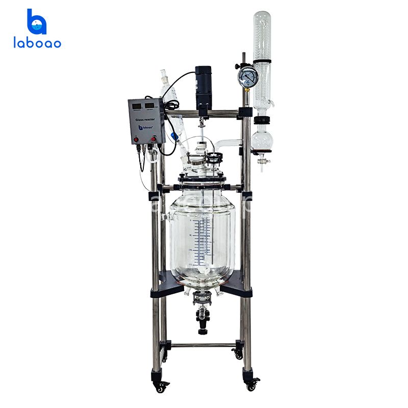 10-100L Three Layer Jacketed Glass Reactor