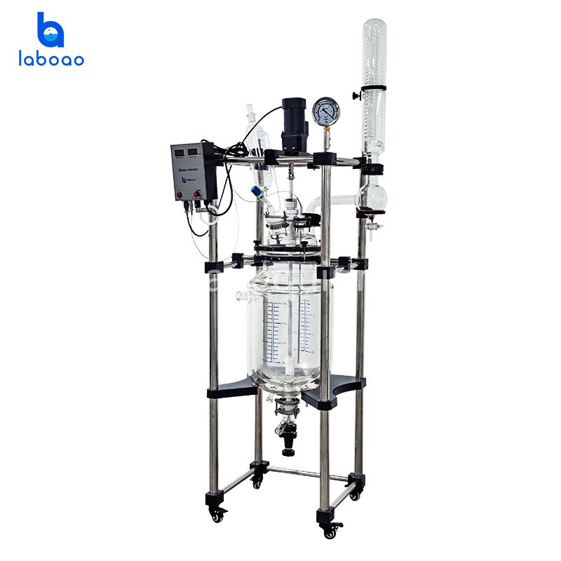 10-100L Three Layer Jacketed Glass Reactor