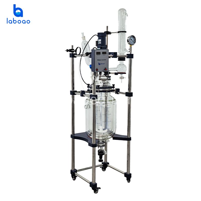 10-100L Three Layer Jacketed Glass Reactor