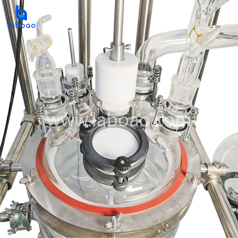 10-100L Three Layer Jacketed Glass Reactor