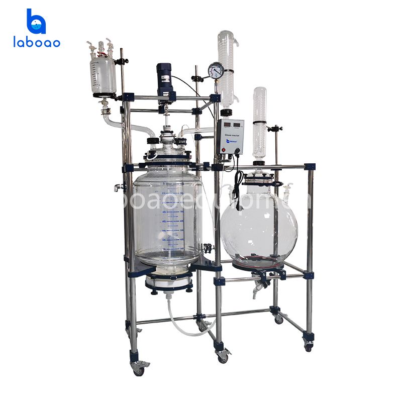 100L Crystallization Filter Jacketed Glass Reactor