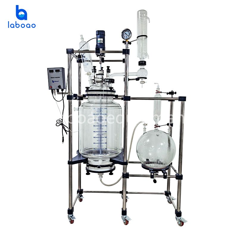 100L Crystallization Filter Jacketed Glass Reactor