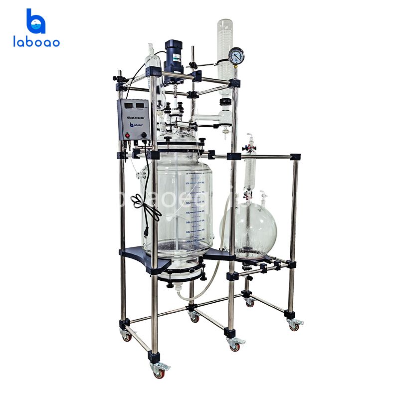 100L Crystallization Filter Jacketed Glass Reactor