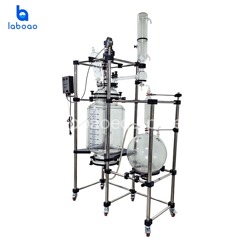 100L Crystallization Filter Jacketed Glass Reactor