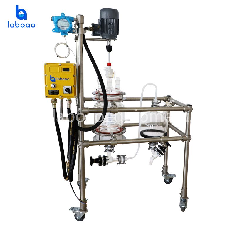 1L-5L Jacketed Glass Crystallization Filter Reactor