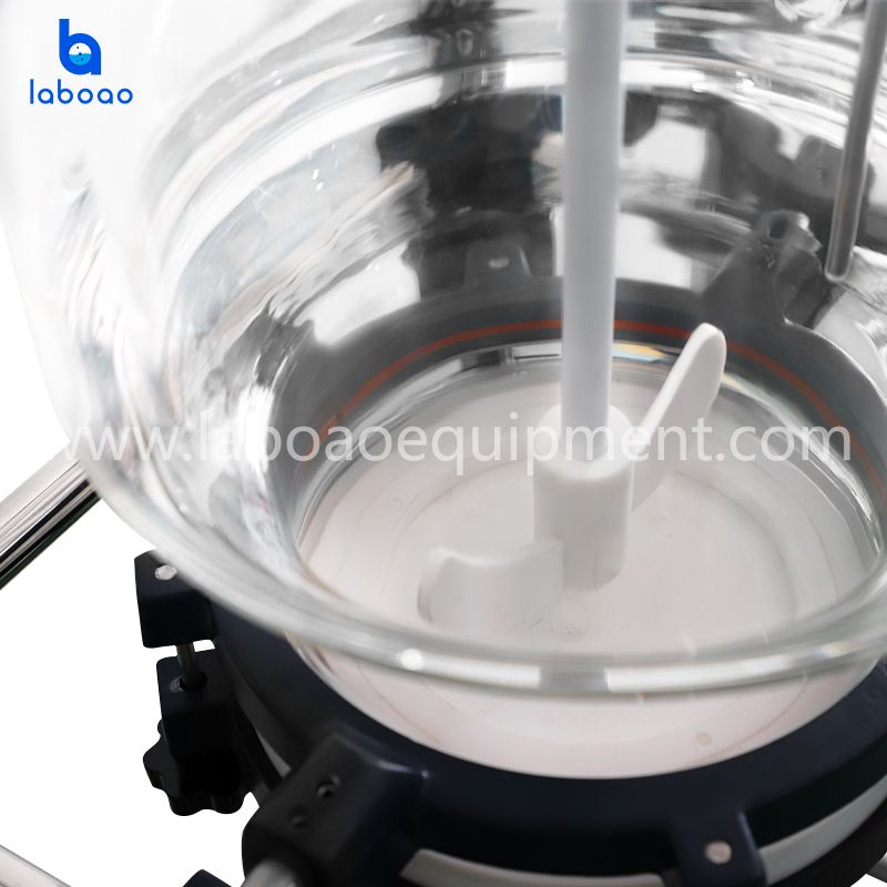 20L 30L Jacketed Glass Filtration Reactor For CBD Oil Crystallization