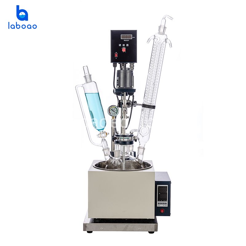 5L Single Layer Glass Reactor
