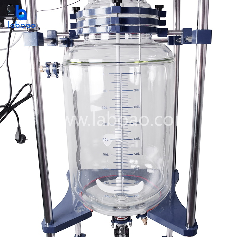 100L Jacketed Glass Reactor