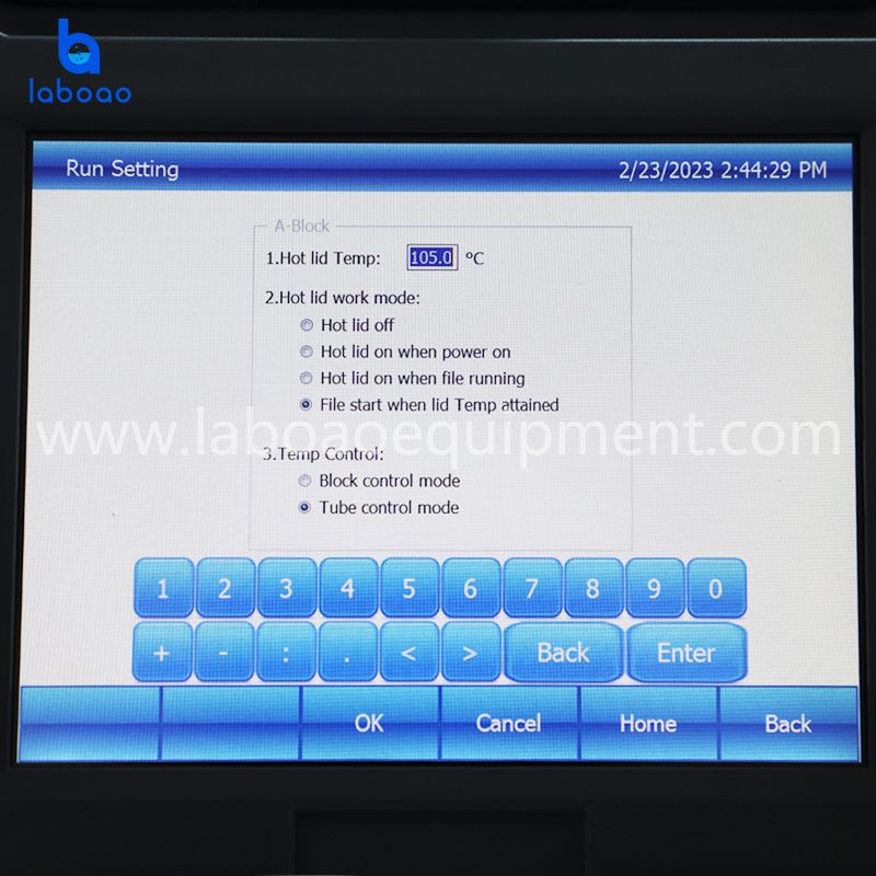 LPCR-96PLUS Intelligent Six Way Thermal Cycler Reaction With Color Touch Screen Control