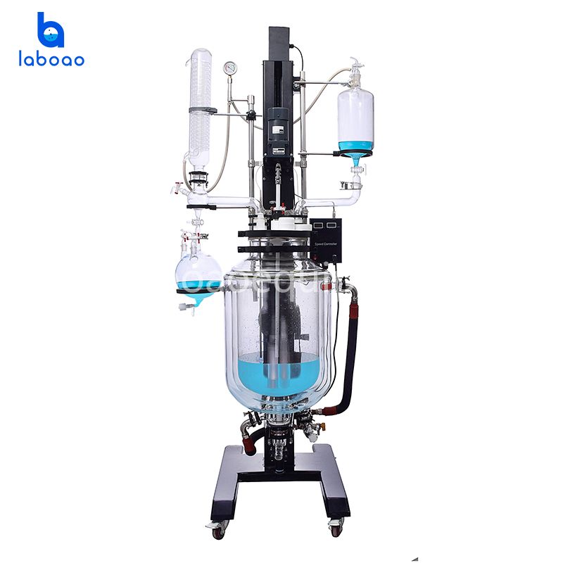 New Lifting And Rotating Three Layer Glass Reactor