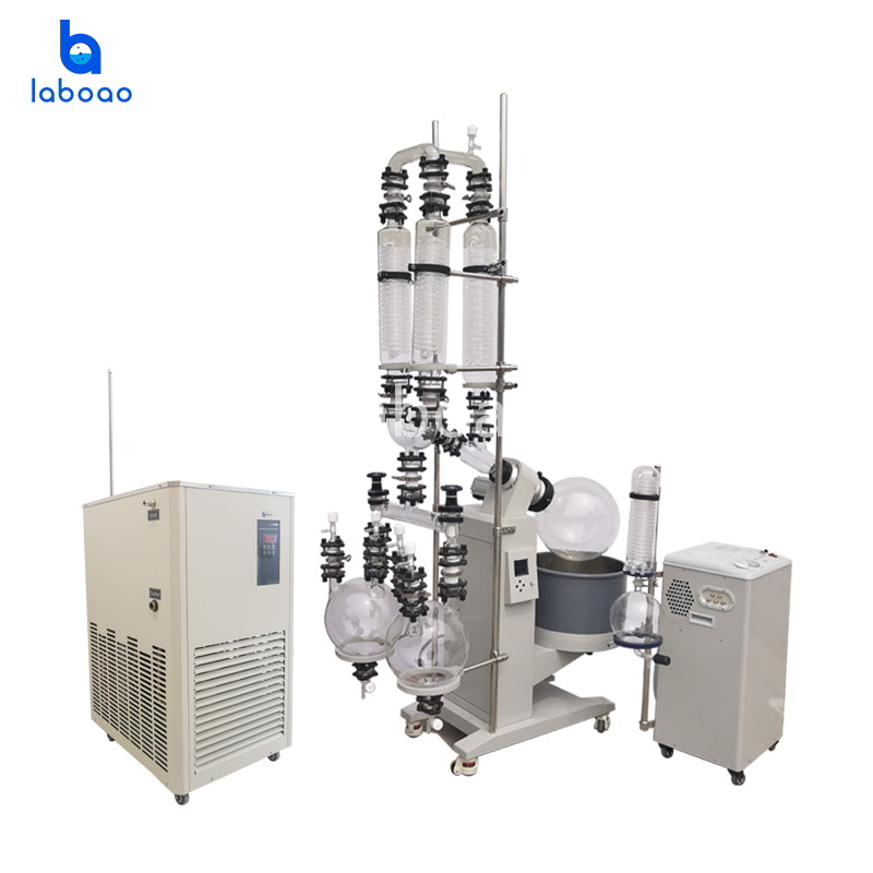 20L Rotary Evaporator With Double Condenser And Receiving Flasks